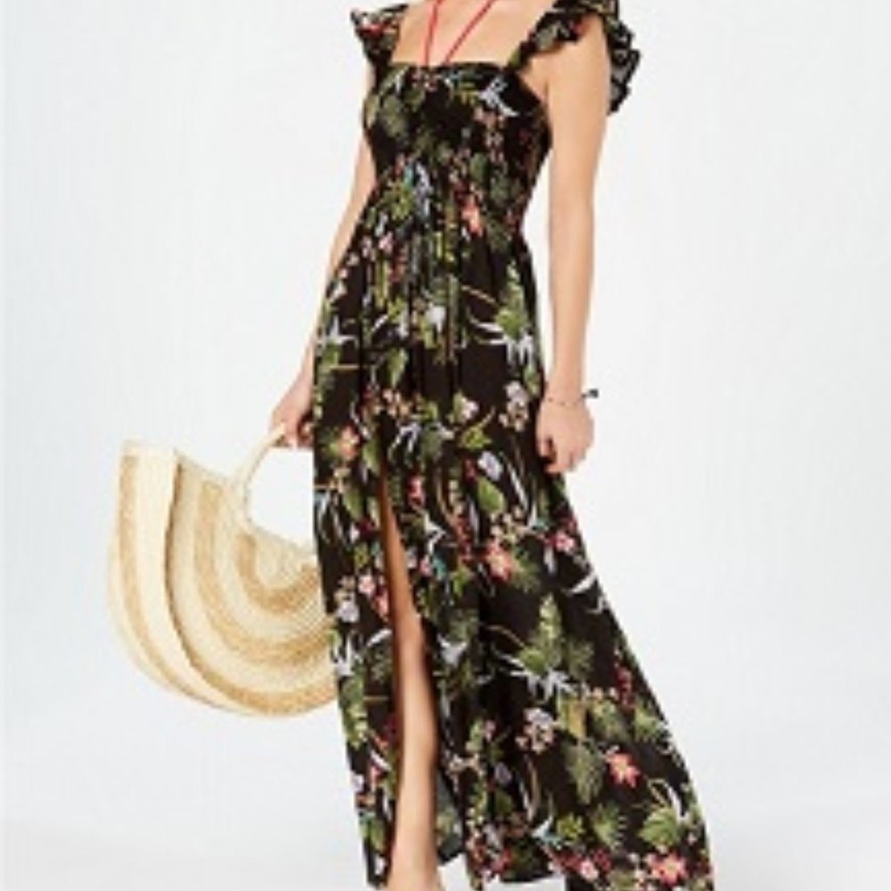 Raviya Floral Maxi Dress Swimsuit Cover-Up NEW
